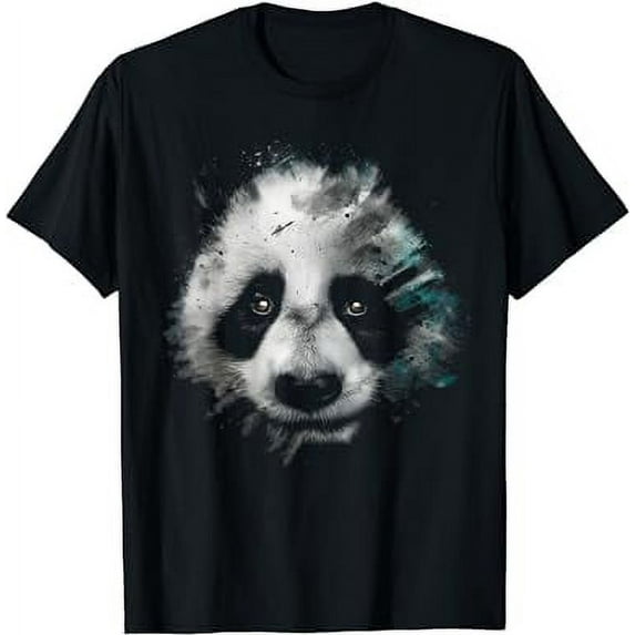 Panda Art - Animal Panda Comfortable, black large size T-Shirt