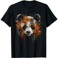thumbnail image 1 of Panda Art - Fantasy Autumn Leaves Animal Panda T-Shirt, 1 of 3