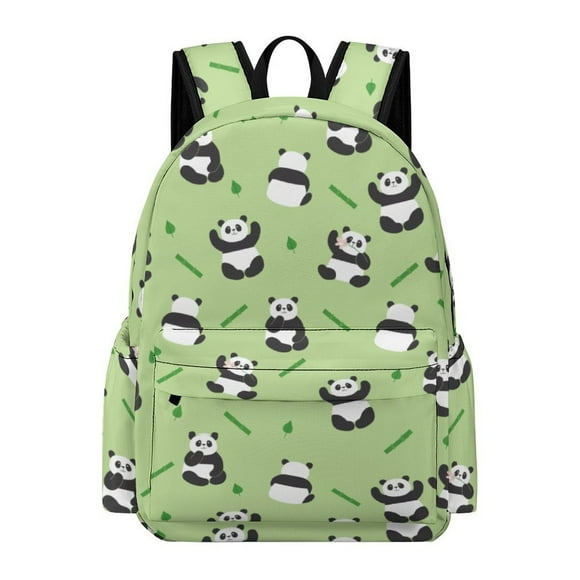 Panda Backpack 17 Inch Pandas Schoolbag Travel Cartoon Backpacks