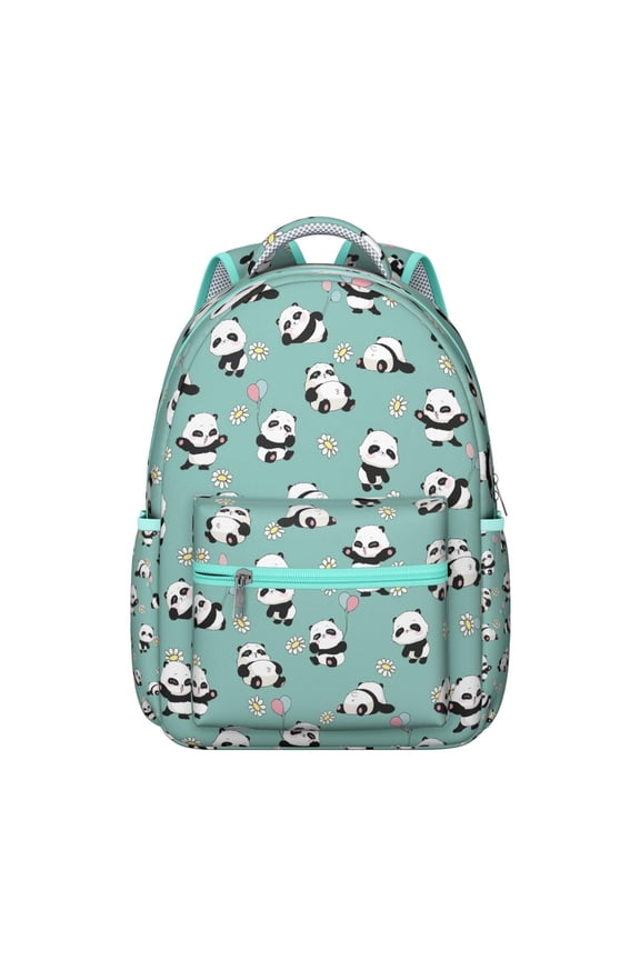 Panda Backpack with Laptop Sleeve - Large Capacity School Backpack, Water-Resistant, Padded Shoulder Straps, Cute Panda Print for Students & Professionals
