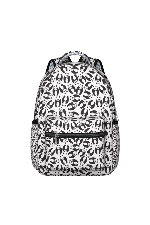 Panda Backpack for Dorm Move-In - Extra Large Capacity with Compression Straps, Pack Like Suitcase Panda College Gift