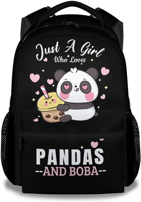 Cute panda backpacks for school hotsell