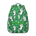 thumbnail image 1 of Panda Backpack for Skateboarders - Durable Cordura Fabric with Skateboard Carry Straps, Extra Padded Base for Protection Panda Themed Design, 1 of 6