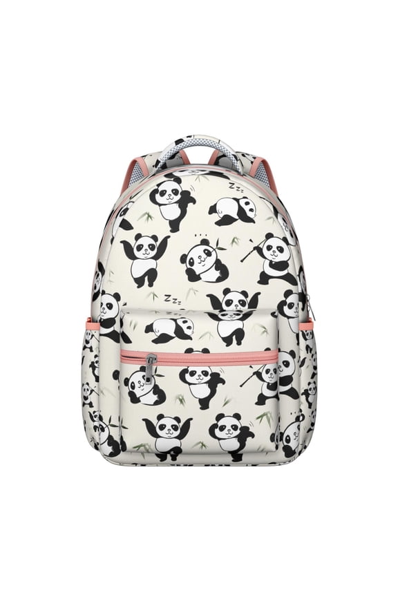 Panda Backpack with Front Bungee Cord - Expandable Storage System, Secures Jackets or Yoga Mats, Outdoor Adventure Ready Panda Style Gift
