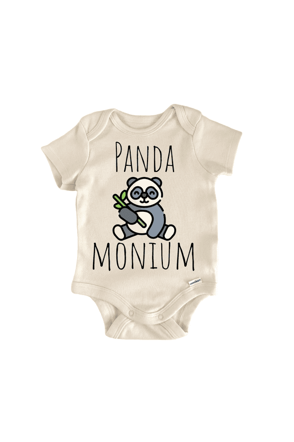 Panda Bear Animal Newborn Baby Bodysuit