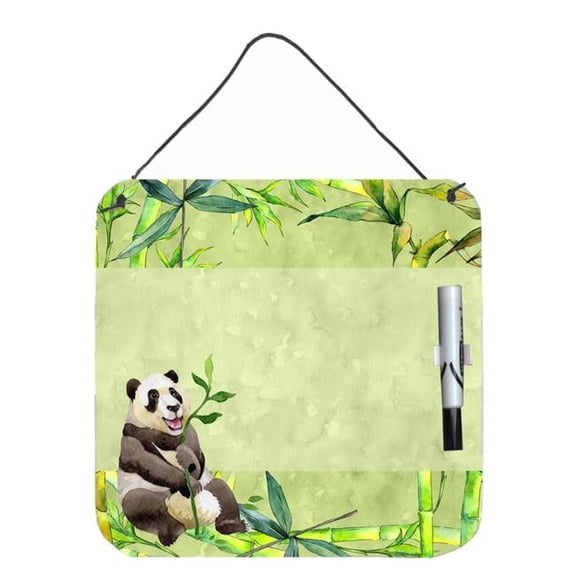 Panda Bear & Bamboo Aluminum Dry Erase Marker Board