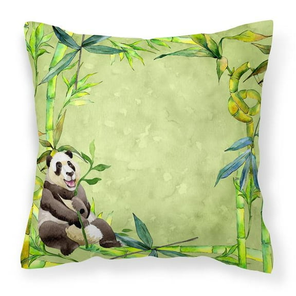 Panda Bear & Bamboo Fabric Decorative Pillow