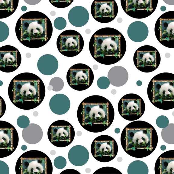 Panda Bear Bamboo Premium Gift Wrap Wrapping Paper Roll