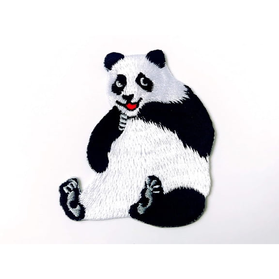 Panda Bear Cartoon Animal Embroidered Applique Sign Badge Sew On Iron On Patch