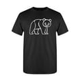 thumbnail image 1 of Panda Bear Chalk Design T-Shirt Men -Image by Shutterstock, Male Small, 1 of 2