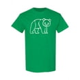 thumbnail image 1 of Panda Bear Chalk Design T-Shirt Men -Image by Shutterstock, Male XX-Large, 1 of 2