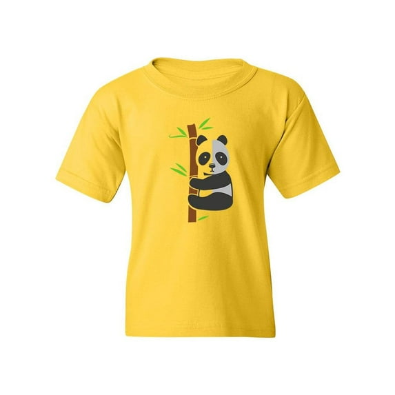 Panda Bear Climbibg Bamboo T-Shirt Juniors -Image by Shutterstock, x-Small
