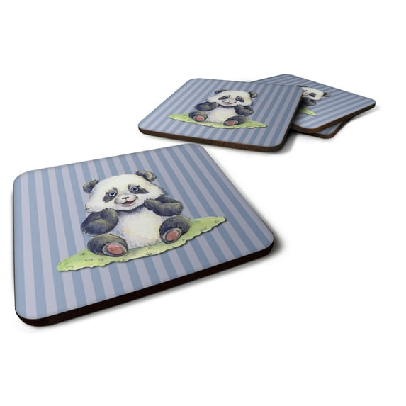 Panda Bear Foam Coaster Set of 4