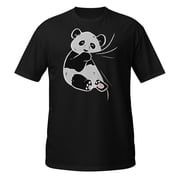 Panda Bear Gift Women Girls Who Love Pandas Kids Animal T-Shirt Black, 3XL