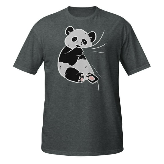 Panda Bear Gift Women Girls Who Love Pandas Kids Animal T-Shirt (Dark Heather, S)