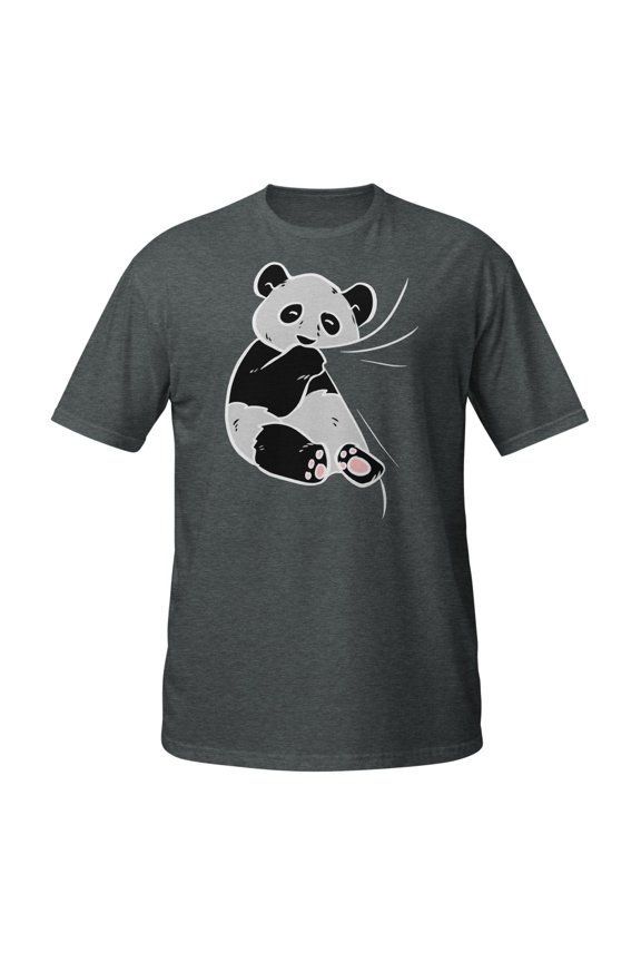 Panda Bear Gift Women Girls Who Love Pandas Kids Animal T-Shirt (Dark Heather, XL)
