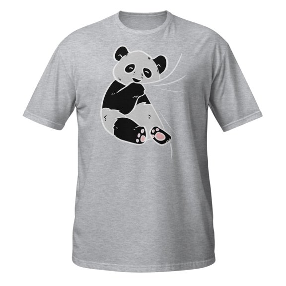 Panda Bear Gift Women Girls Who Love Pandas Kids Animal T-Shirt (Sport Grey, XL)