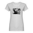 thumbnail image 1 of Panda Bear Graphic Shaped T-Shirt Women -Image by Shutterstock, Female Medium, 1 of 2