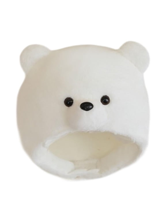 Panda Bear Hat Animal Cartoon Headgear Soft Fleece Material for Boys Girls Holiday Party Cosplay