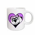 thumbnail image 1 of 3drose, Panda Bear Heart Cartoon, 11oz Mug, 1 of 6