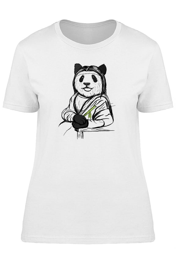 Panda Bear Mona Art Women's White T-shirt