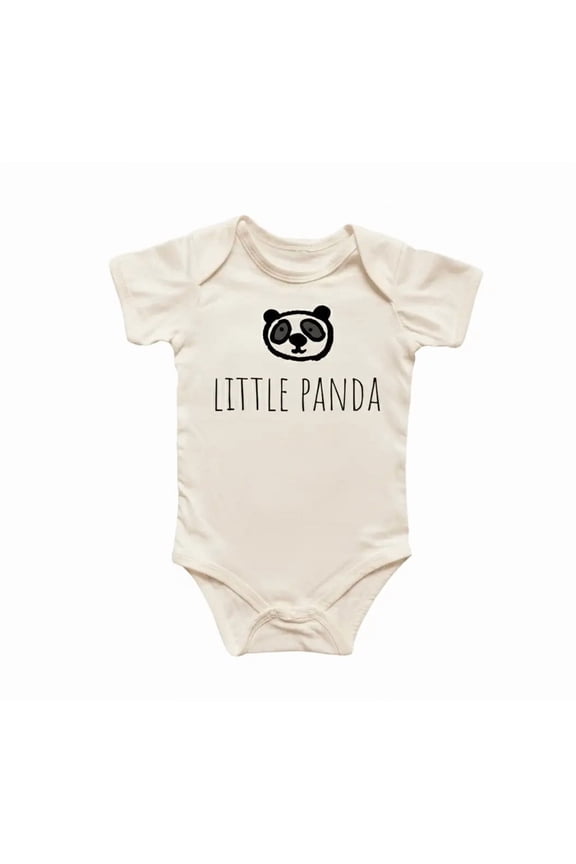 Panda Bear Newborn Baby Bodysuit