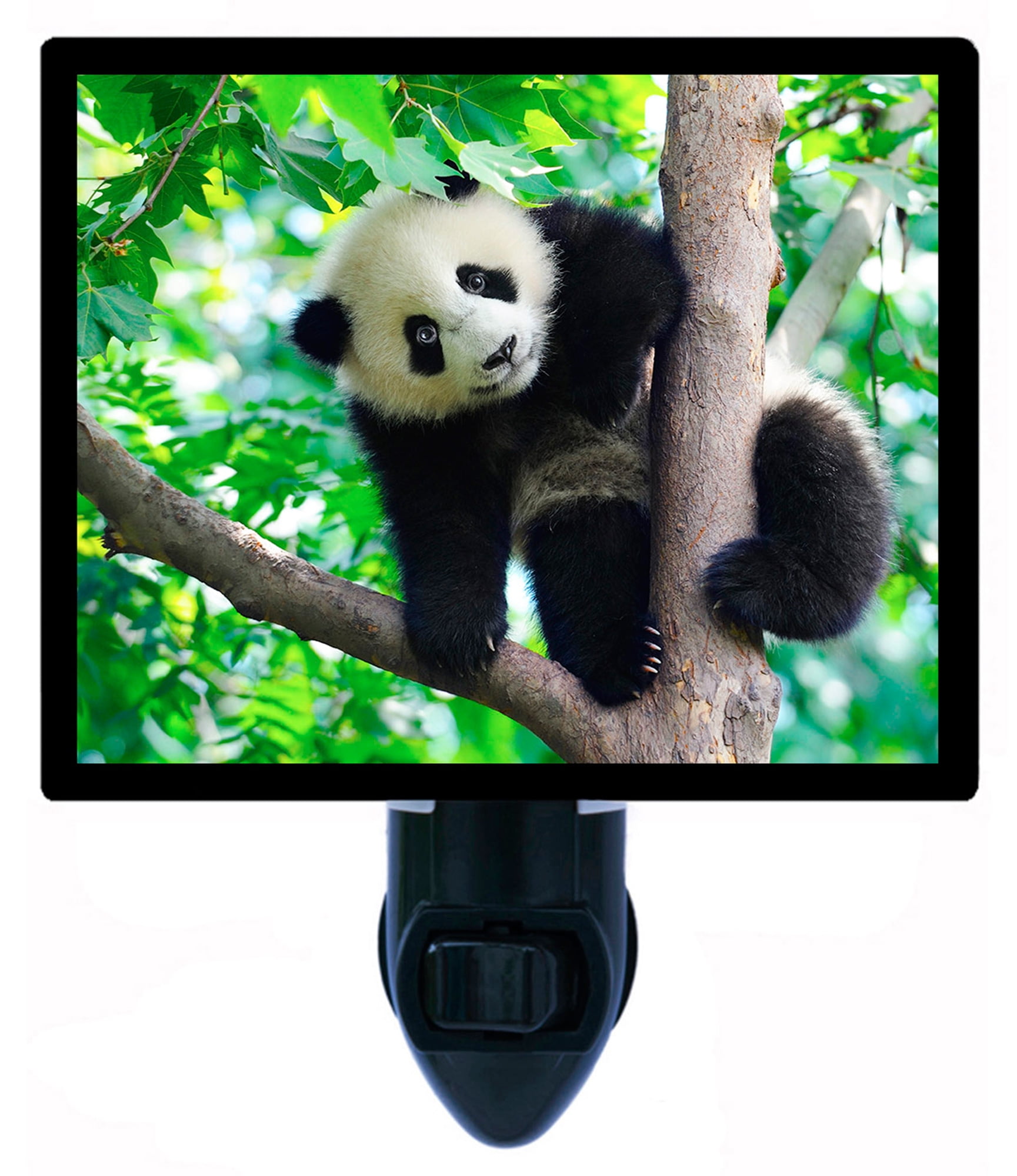 Panda Bear Decorative Night Light with Switchable Insert