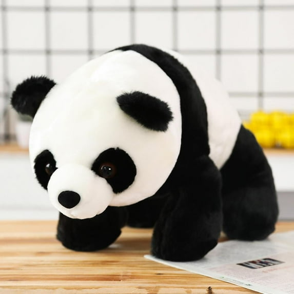 Panda Bear Plush, Stuffed Animal, Plush Toy, Gifts for Kids, 10 inches(White/Black)