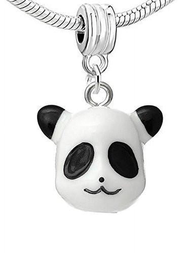 Panda Bear Resin Charm Bead Compatible for Most European Snake