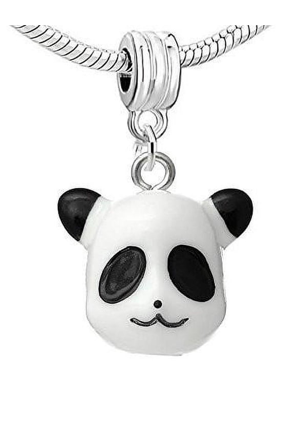 Panda Bear Resin Charm Bead Compatible for Most European Snake Chain Bracelet