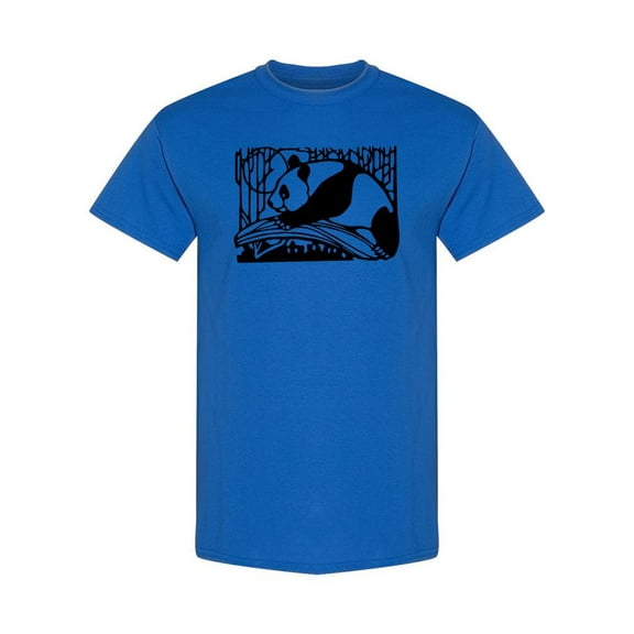 Panda Bear Silhouette  T-Shirt Men -Image by Shutterstock, Male x-Large