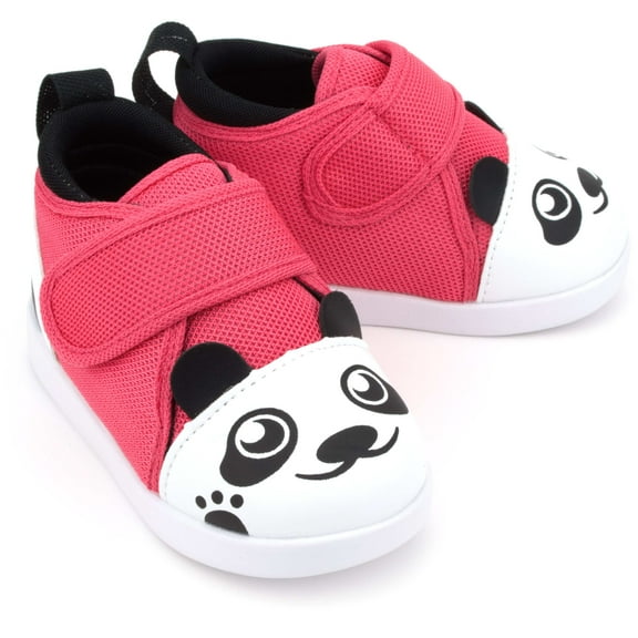 Panda Bear Squeaky Toddler Shoes V2 | Dark Pink