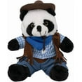 thumbnail image 1 of Panda Bear Stuffed Toy in Cowboy Costume - 16-inch Dressed Stuffed Teddy Bear, Huggable Cute Plushie with Clothes, Gift for Kids, 1 of 5