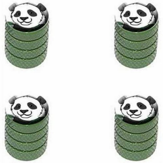Panda Bear Tire Rim Wheel Aluminum Valve Stem Caps, Multiple Colors