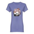 thumbnail image 1 of Panda Bear With Blooming Sakura Shaped Tee Women's -Image by Shutterstock, 1 of 2