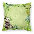 thumbnail image 1 of Panda Bear and Bamboo Fabric Decorative Pillow, 1 of 2