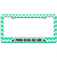 thumbnail image 1 of Panda Bears Are Cool, Animal Love License Plate Tag Frame, Multiple Colors, 1 of 1