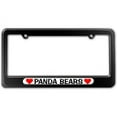 thumbnail image 1 of Panda Bears Love with Hearts License Plate Frame, 1 of 1
