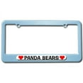 thumbnail image 1 of Panda Bears Love with Hearts License Plate Frame, 1 of 1