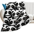 thumbnail image 1 of Panda Blanket Cute Panda Fleece Throw Blanket Fuzzy Plush Super Soft Cozy Warm Panda Blanket Gifts for Girls Boys Kids Women Bed Decor 50"X60", 1 of 6
