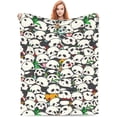 thumbnail image 1 of Panda Blanket Super Soft Warm Animal Flannel Throw Blankets for Boys Girls Adults Lovers for Couch Sofa Bed Office Gifts 50"x40", 1 of 5
