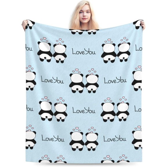 Panda Blankets and Throws Fleece Blankets Decorative for Adults and Kids Design Pretty Gift Home Decorative Living Room Sofa Hug Plush Soft Bedroom Cozy Blanket 40"x50"\u2026