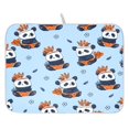 thumbnail image 1 of Panda Blue Background Pattern Drying Dish Mat Quick Drying Absorbent Soft Durable for Kitchen 18" x 24", 1 of 10