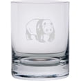 thumbnail image 1 of Panda Body Zoo Animal Themed Etched 10.25oz Crystal Rocks Whisky Glass, 1 of 1