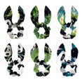 Panda Bow Hair Ties Set with Detachable Rabbit Ears, Polyester Hair