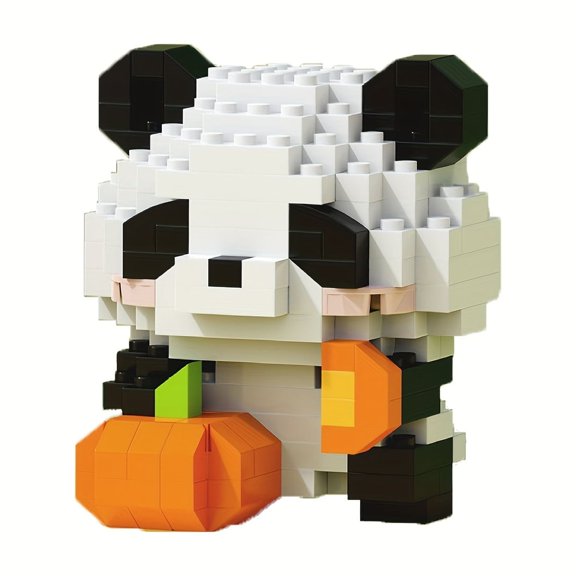 Panda Building Blocks Toy- 12 Unique Cartoon Designs, Fun Building Blocks for Kids, Educational Playset for Home and Gifts
