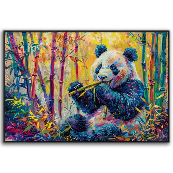 Panda Canvas Art Panda Wall Decor Canvas Wall Art For Livingroom Bedroom Office
