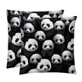 thumbnail image 1 of Panda Chair Pillow Covers Set of 2 Throw Pillow Decorative Pillows Velvet with Unique Patterns for Various Occasions - Available in 16x16, 18x18, and 20x20 Inches, 1 of 6