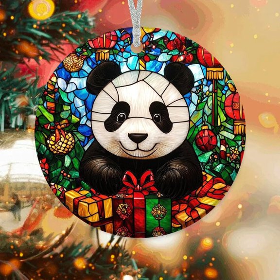 Panda Christmas Ornaments, Panda Ornament, Panda Christmas Dcor, Xmas Decorations U6PazE