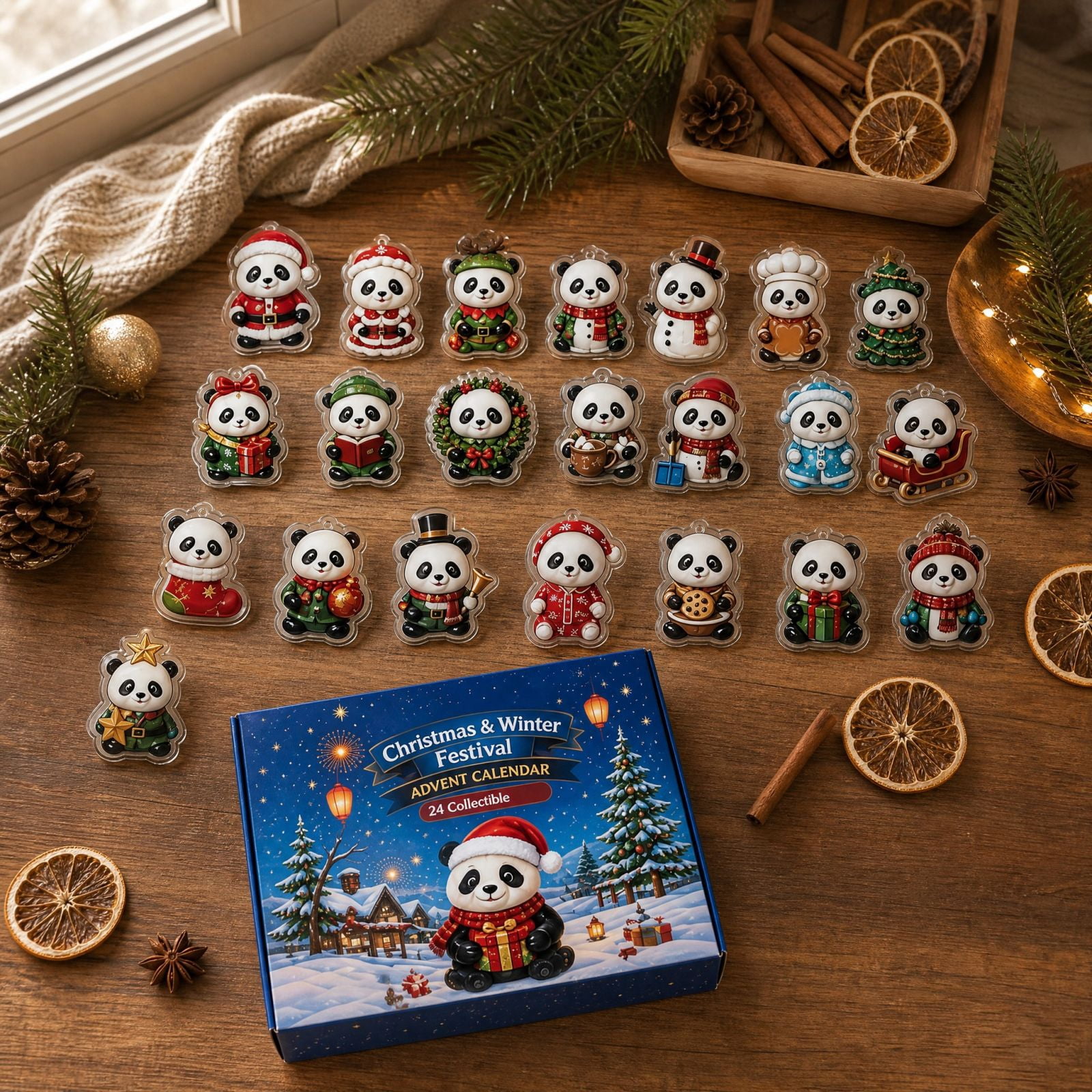 Panda Christmas Winter Festival Advent Calendar 2026, 24 Days of ...